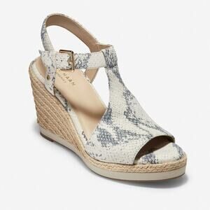 COLE HAAN Cloudfeel Espadrille Open Toe Wedge Sandals